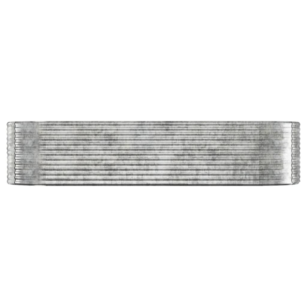 plantekasse 322x100x68 cm galvaniseret stål sølvfarvet