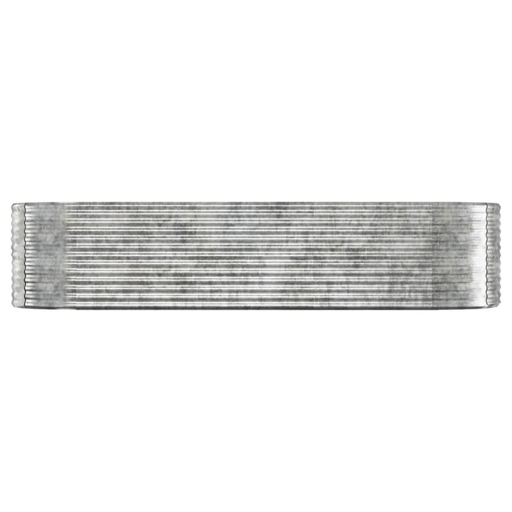 plantekasse 322x100x68 cm galvaniseret stål sølvfarvet