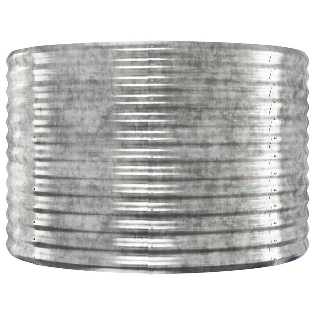 plantekasse 322x100x68 cm galvaniseret stål sølvfarvet
