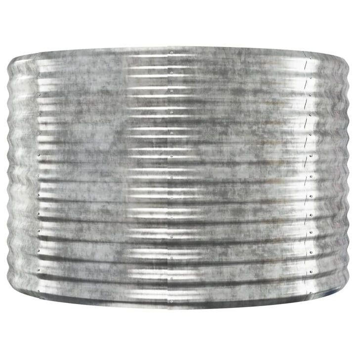 plantekasse 322x100x68 cm galvaniseret stål sølvfarvet