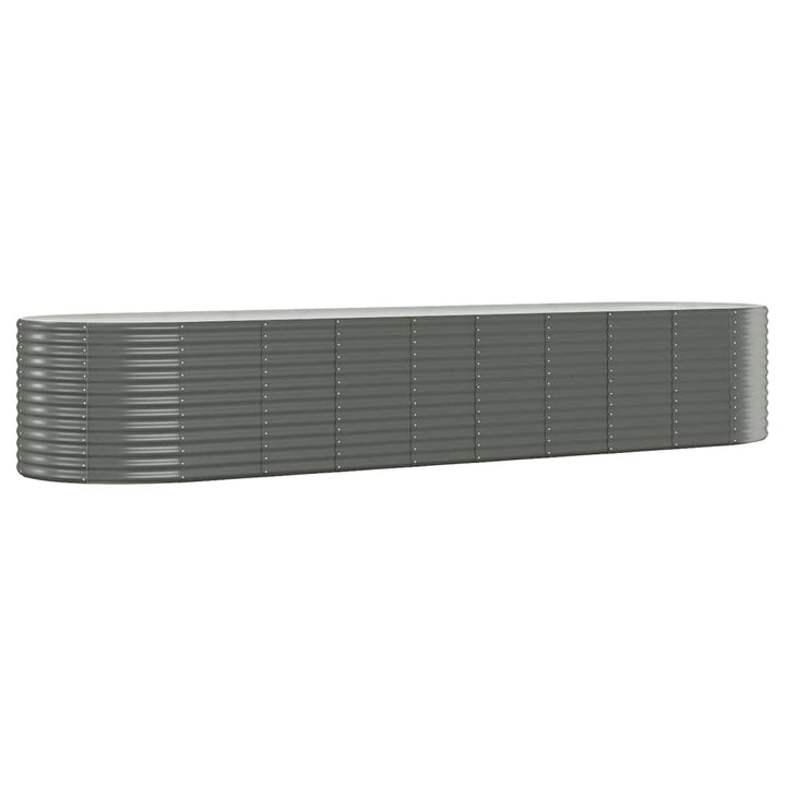 plantekasse 396x100x68 cm galvaniseret stål grå