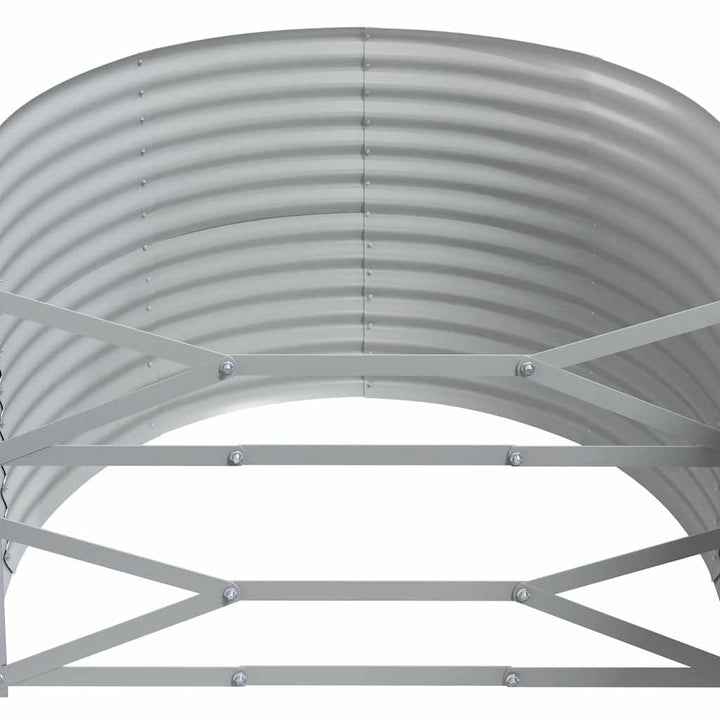 plantekasse 396x100x68 cm galvaniseret stål antracitgrå