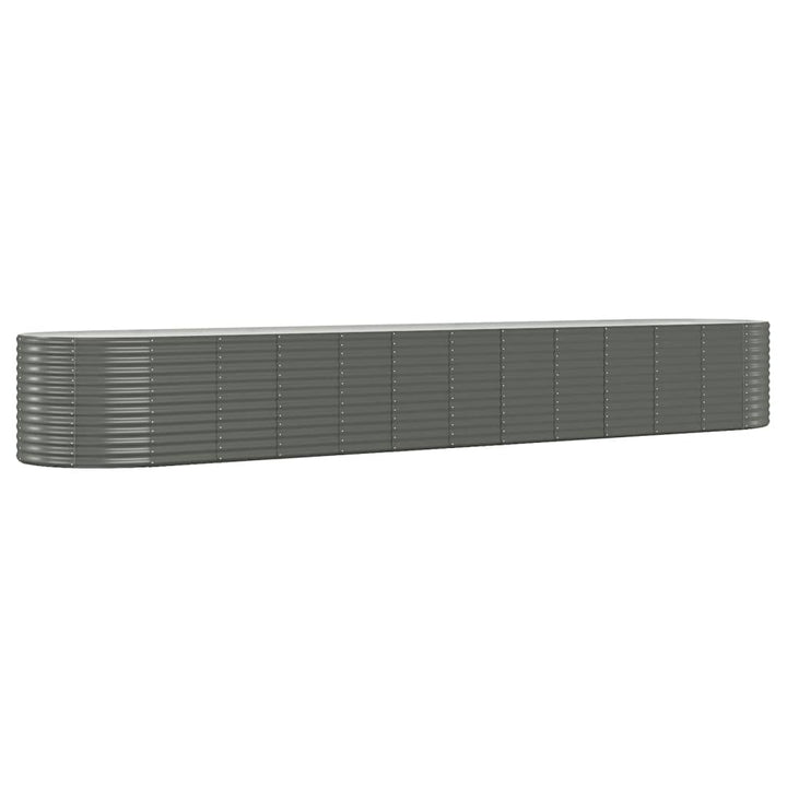 plantekasse 507x100x68 cm pulverlakeret stål grå