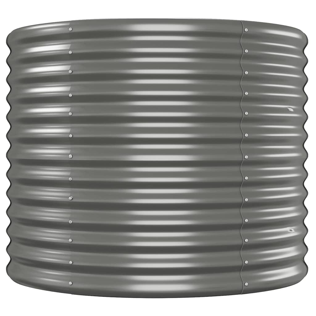 plantekasse 554x100x68 cm pulverlakeret stål grå