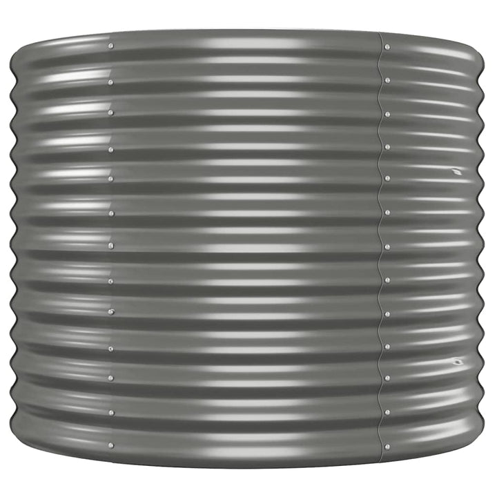 plantekasse 554x100x68 cm pulverlakeret stål grå