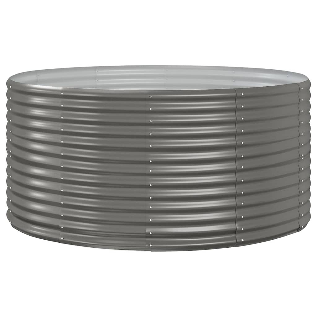 plantekasse 140x140x68 cm galvaniseret stål grå