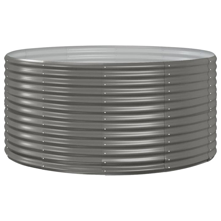 plantekasse 140x140x68 cm galvaniseret stål grå