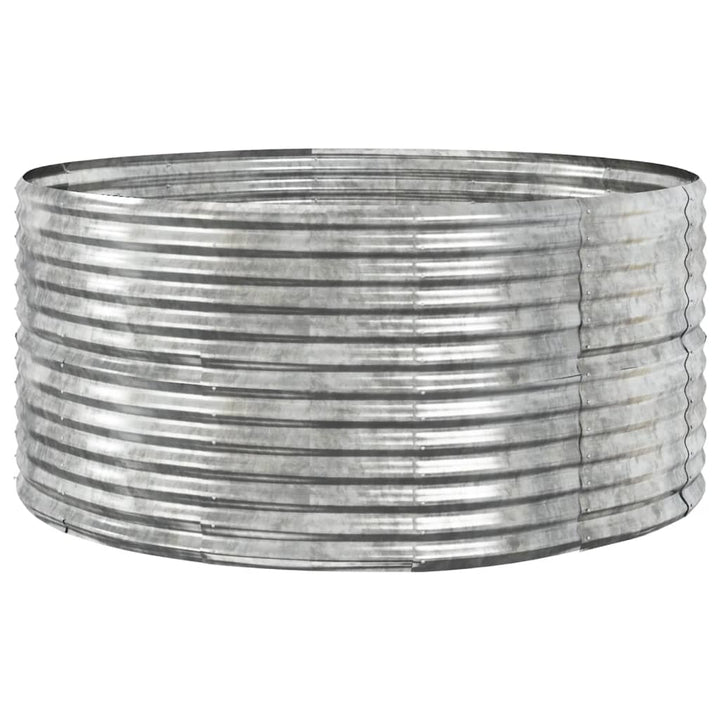 plantekasse 140x140x68 cm galvaniseret stål sølvfarvet