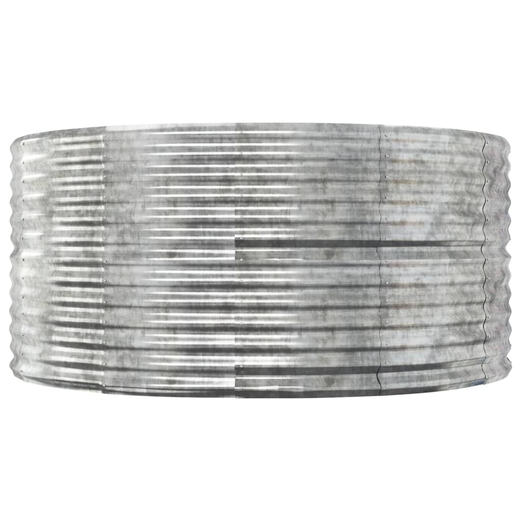 plantekasse 140x140x68 cm galvaniseret stål sølvfarvet