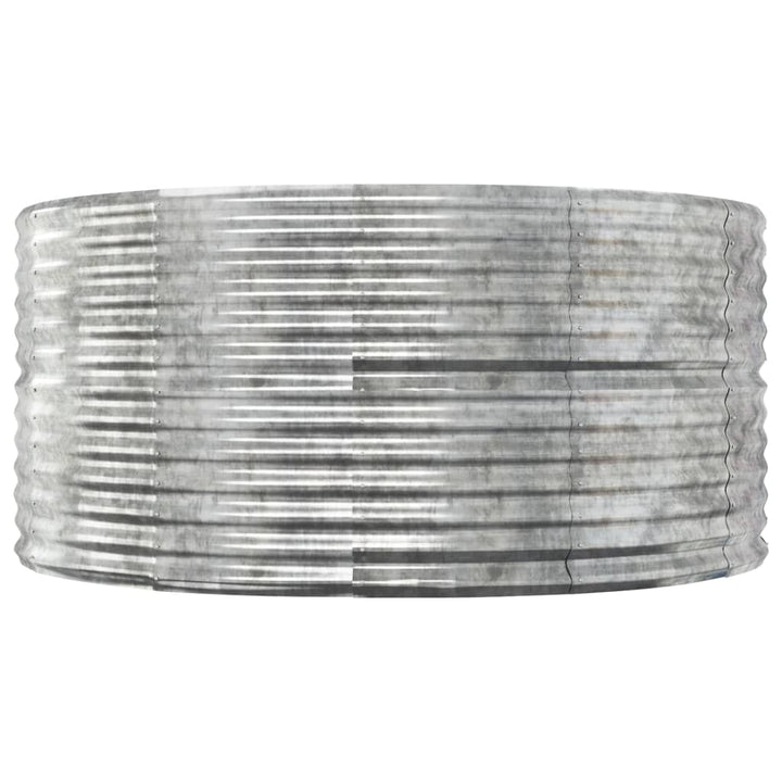 plantekasse 140x140x68 cm galvaniseret stål sølvfarvet