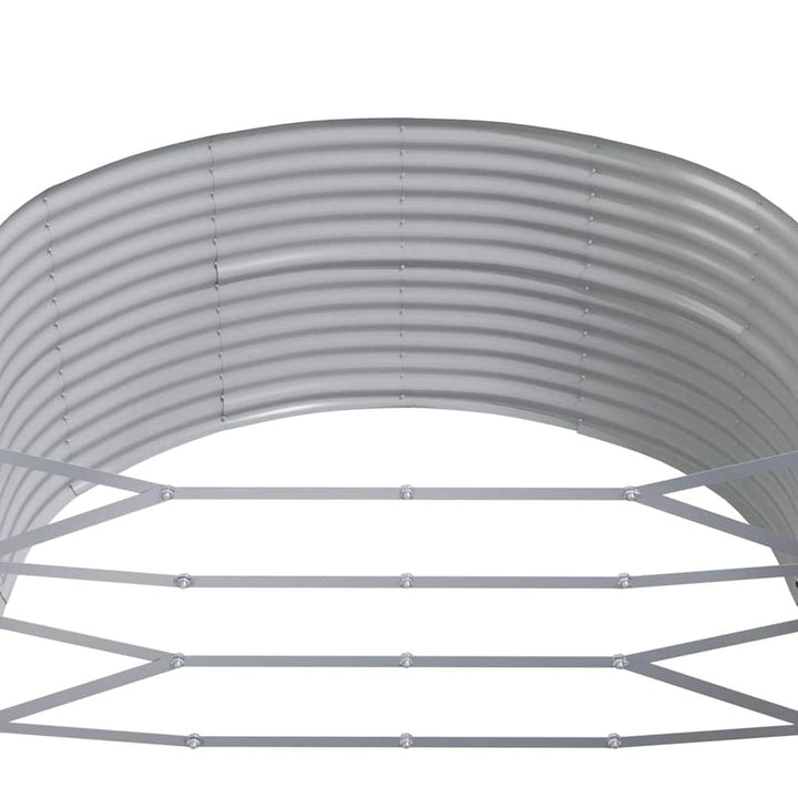 højbed til haven antracit 212x140x68 cm galvaniseret stål