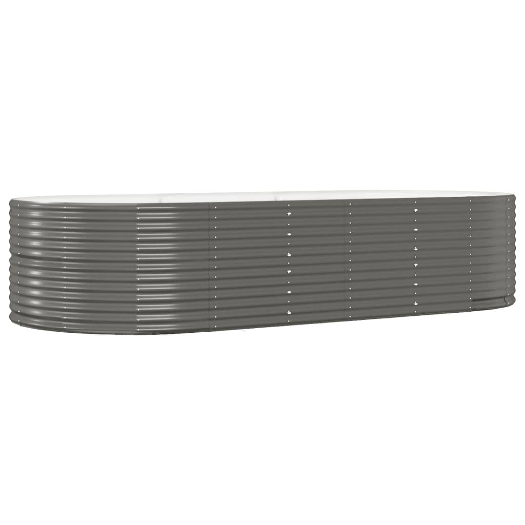 plantekasse 291x140x68 cm galvaniseret stål grå