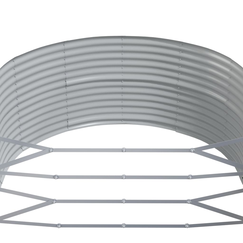 plantekasse 291x140x68 cm galvaniseret stål brun