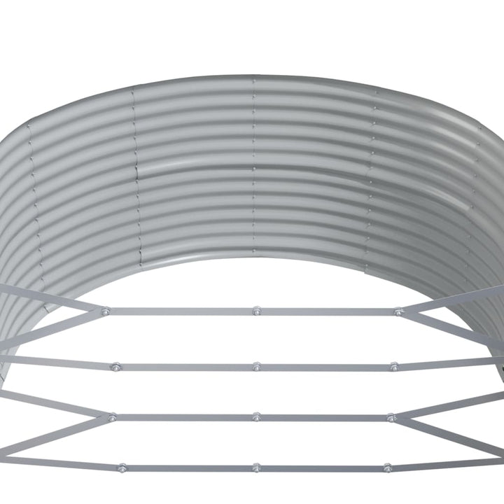 plantekasse 291x140x68 cm galvaniseret stål brun