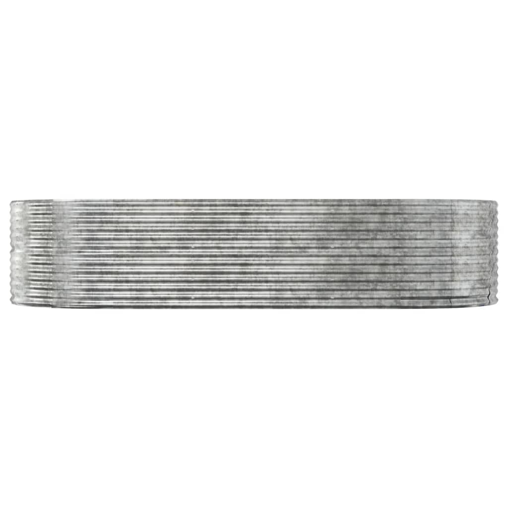 plantekasse 291x140x68 cm galvaniseret stål sølvfarvet