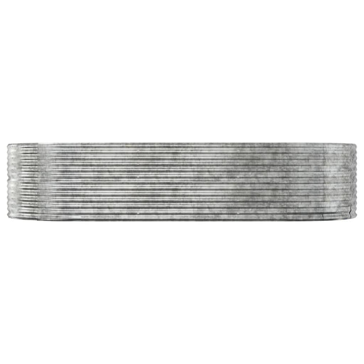 plantekasse 291x140x68 cm galvaniseret stål sølvfarvet