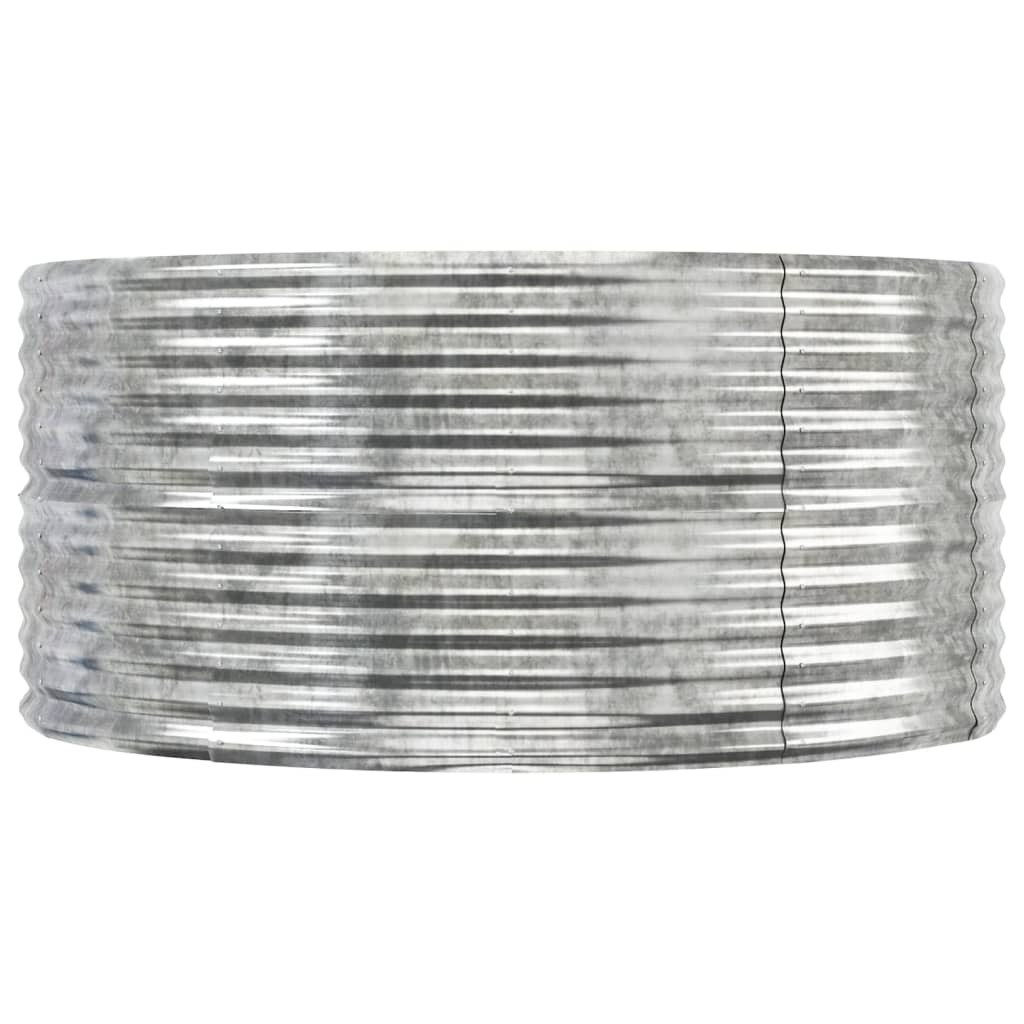 plantekasse 291x140x68 cm galvaniseret stål sølvfarvet