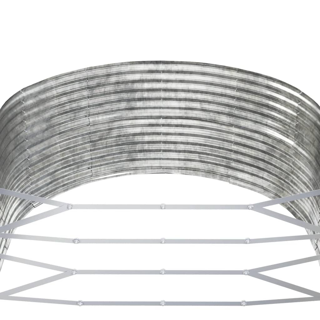 plantekasse 291x140x68 cm galvaniseret stål sølvfarvet