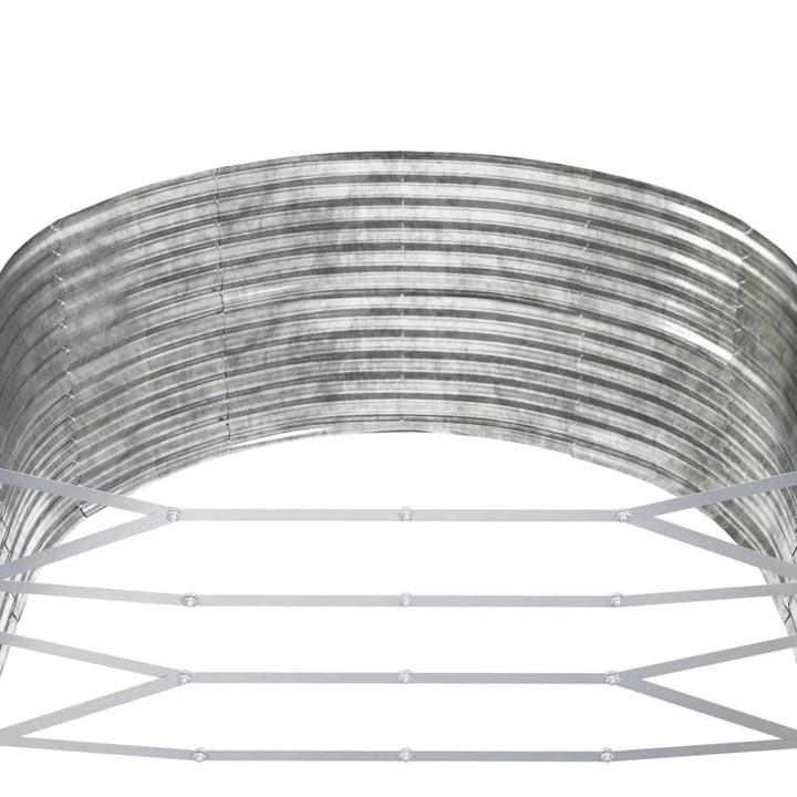 plantekasse 291x140x68 cm galvaniseret stål sølvfarvet