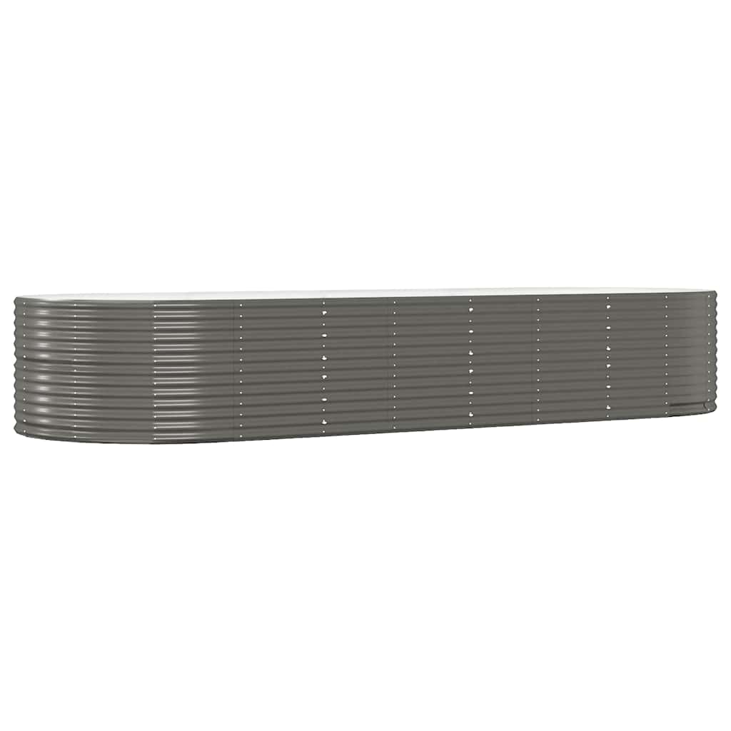 plantekasse 367x140x68 cm galvaniseret stål grå