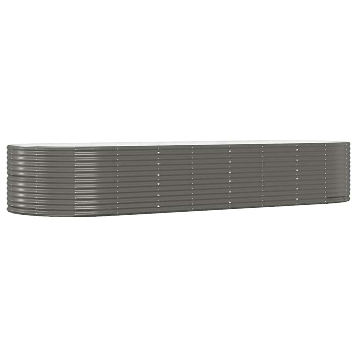 plantekasse 367x140x68 cm galvaniseret stål grå