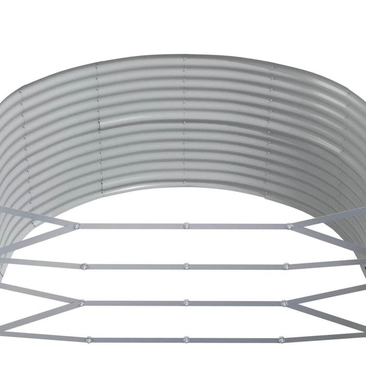 plantekasse 367x140x68 cm galvaniseret stål brun