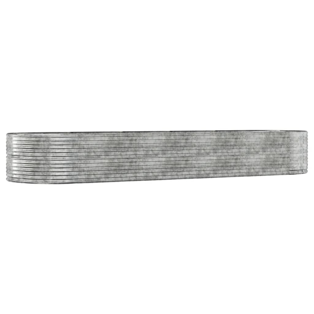plantekasse 447x140x68 cm galvaniseret stål sølvfarvet