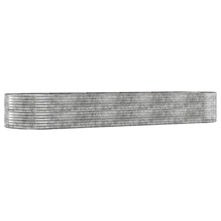 plantekasse 447x140x68 cm galvaniseret stål sølvfarvet