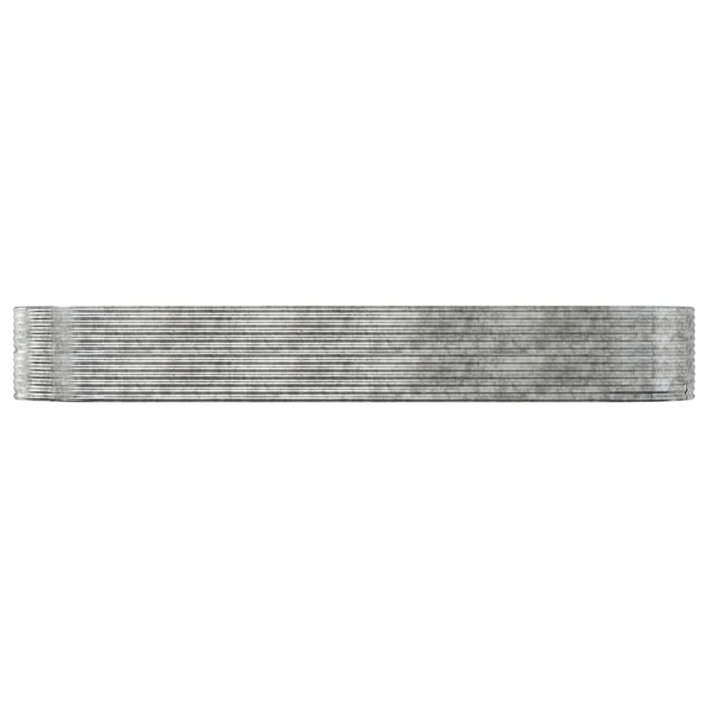 plantekasse 447x140x68 cm galvaniseret stål sølvfarvet