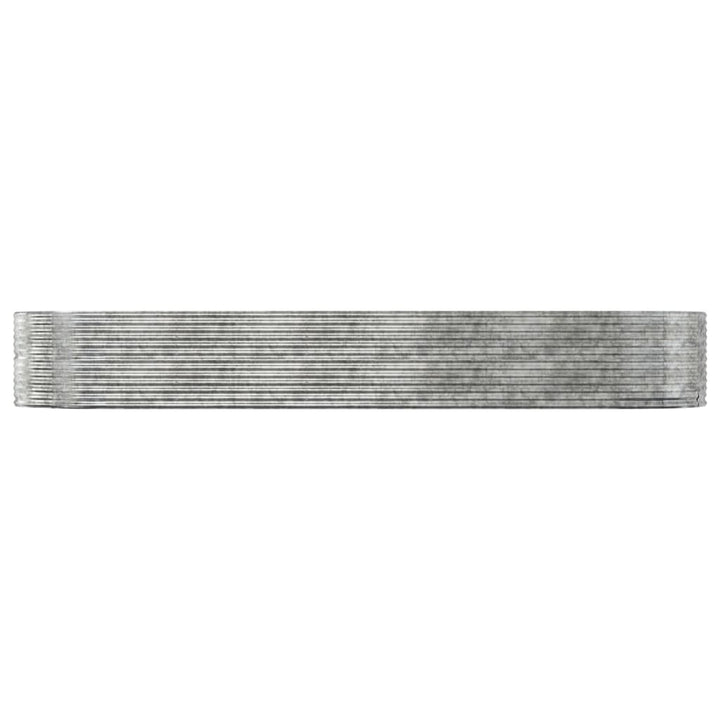 plantekasse 447x140x68 cm galvaniseret stål sølvfarvet