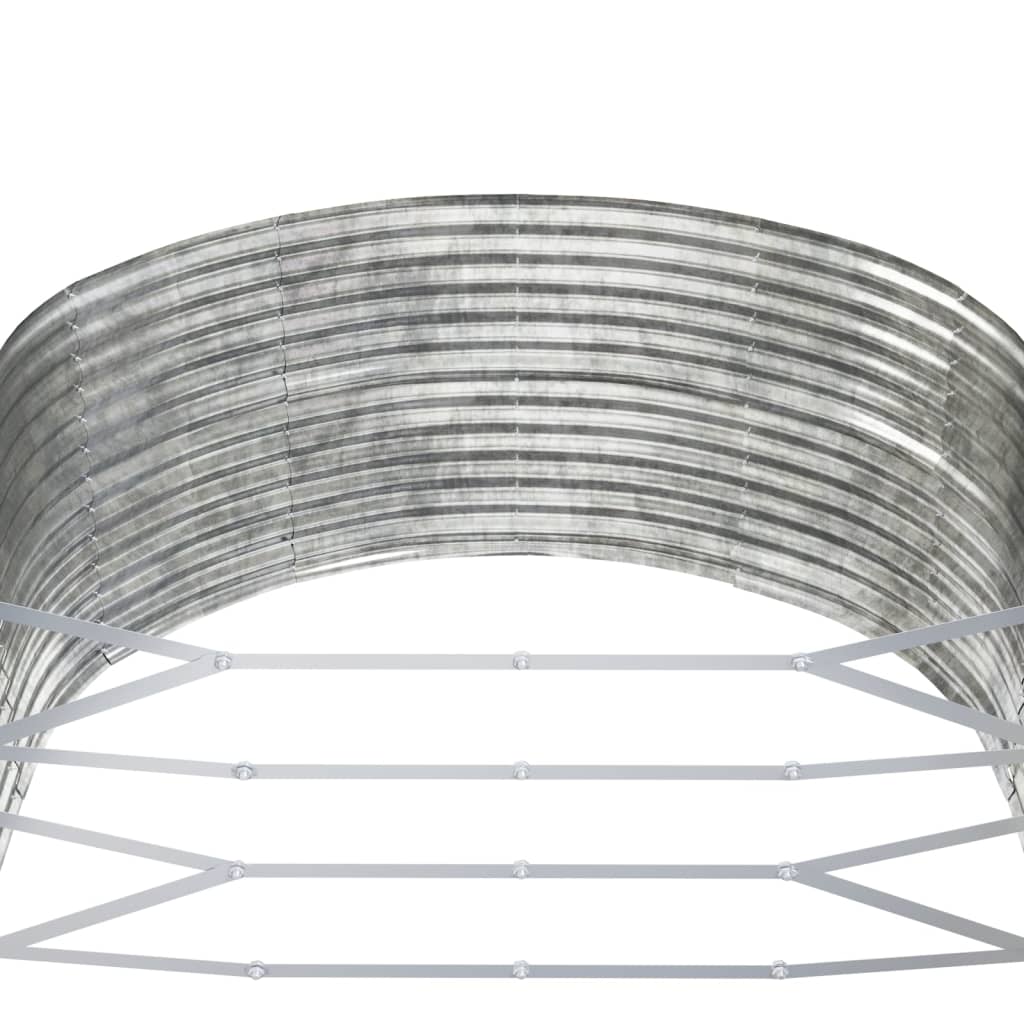 plantekasse 447x140x68 cm galvaniseret stål sølvfarvet