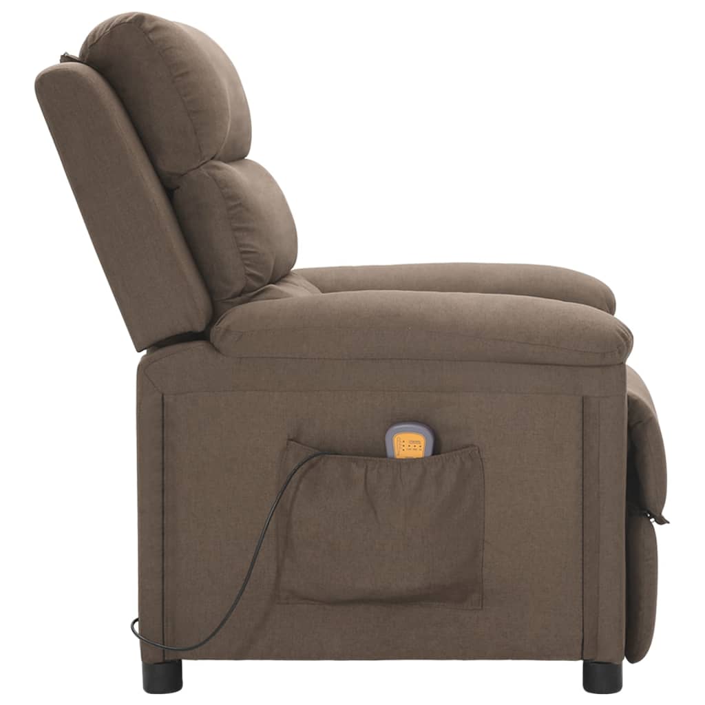 massagestol stof gråbrun