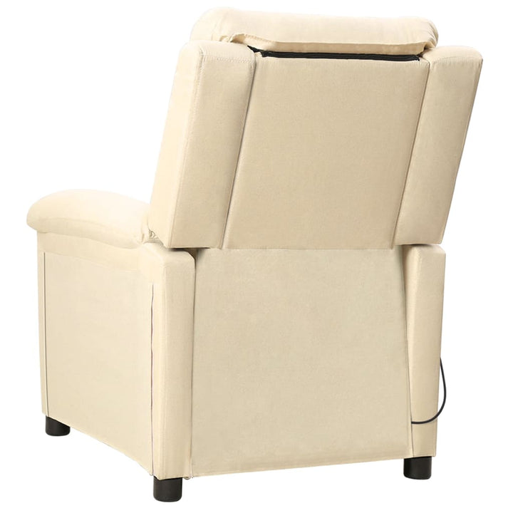 massagestol stof cremefarvet