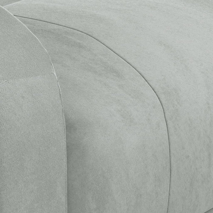 lænestol velour lysegrå