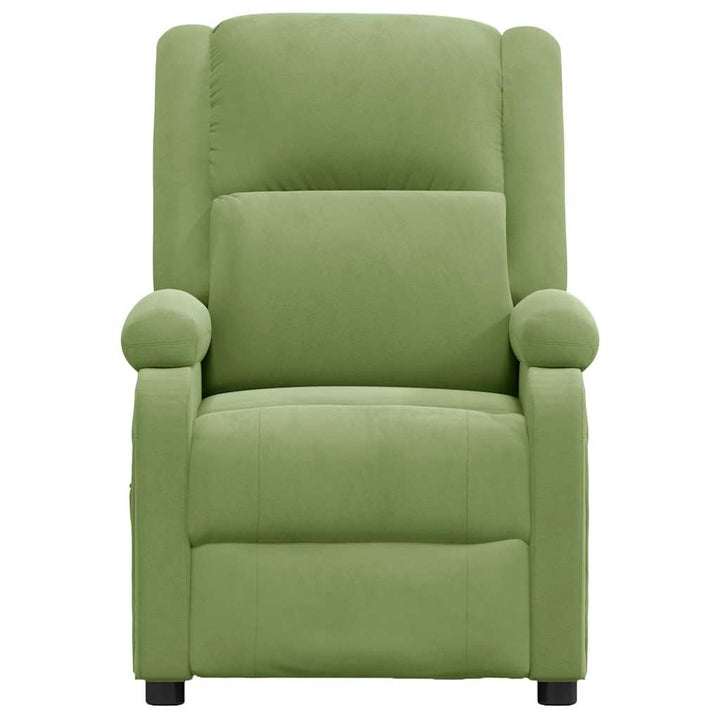 lænestol velour lysegrøn