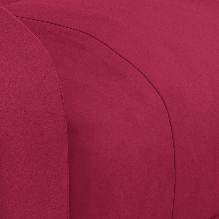 lænestol velour vinrød