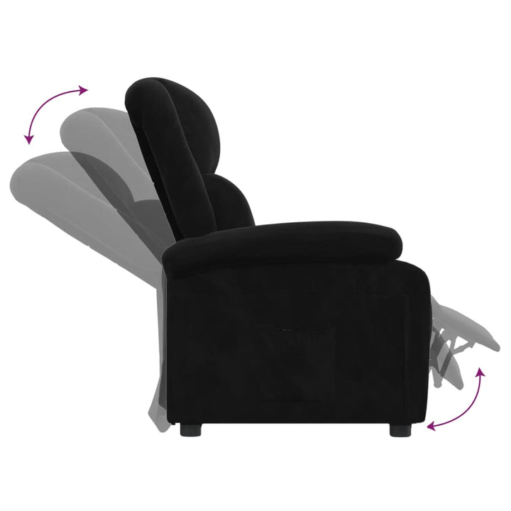 lænestol velour sort
