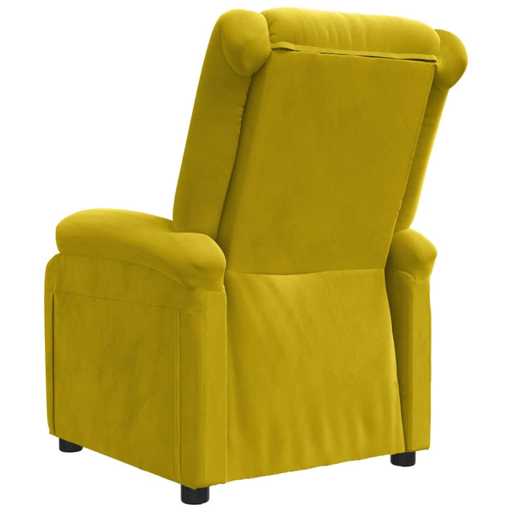 lænestol velour gul