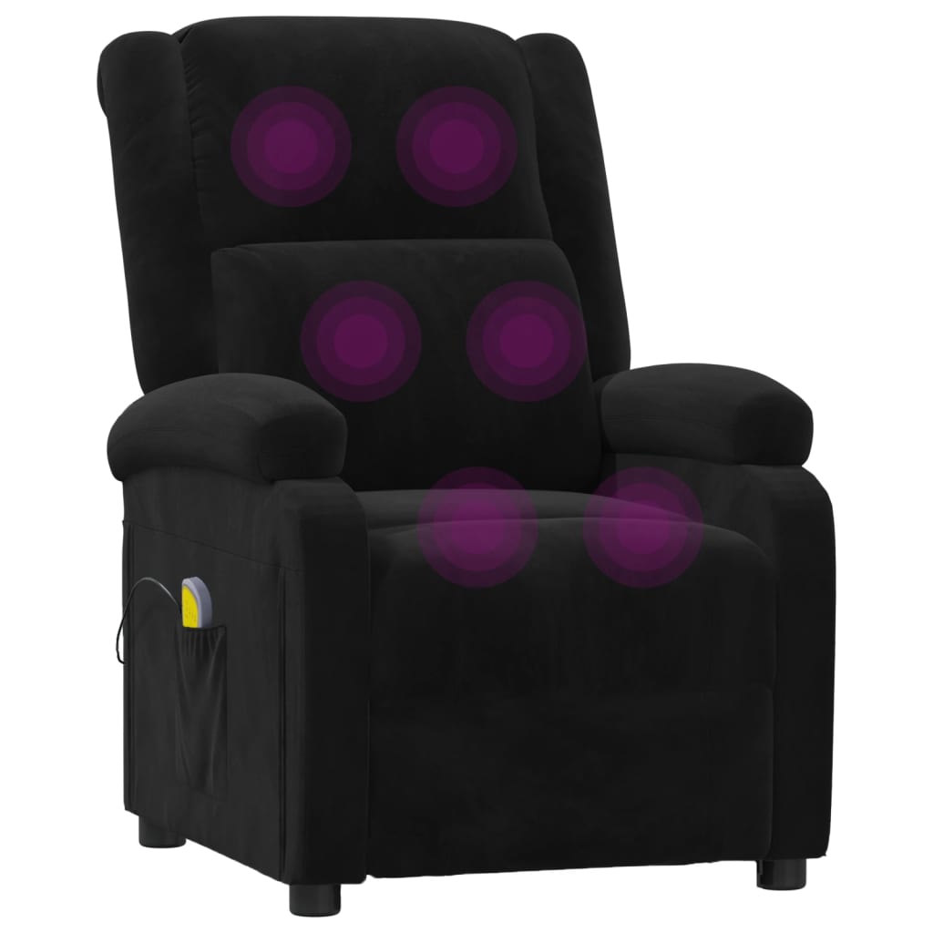massagestol velour sort