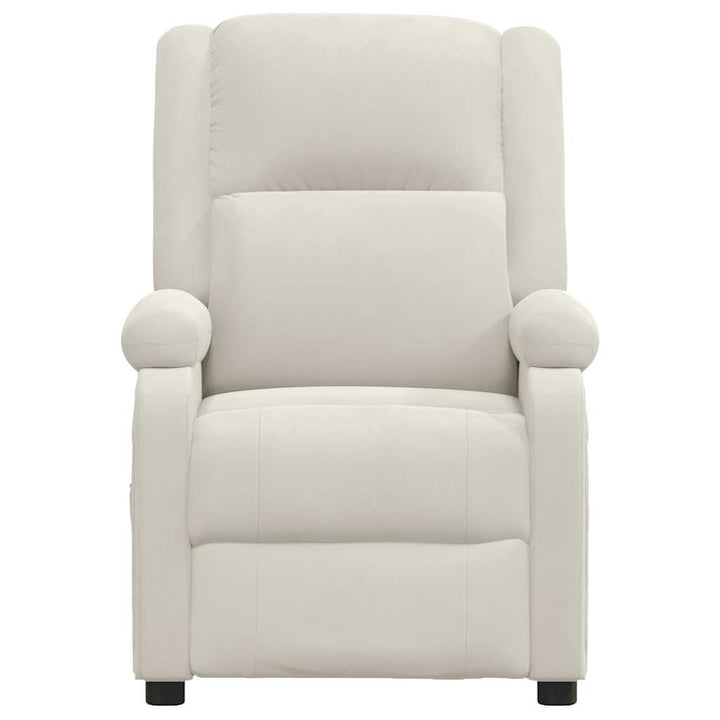 massagestol velour cremefarvet