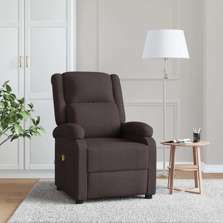 massagestol stof mørkebrun