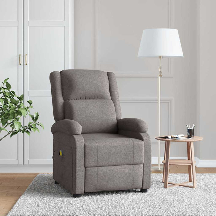 massagestol stof gråbrun