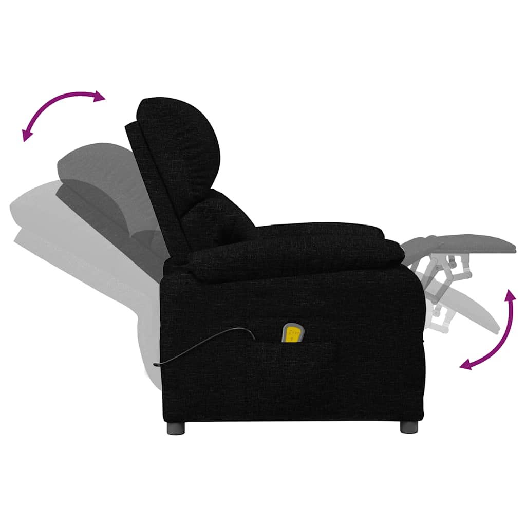massagestol stof sort