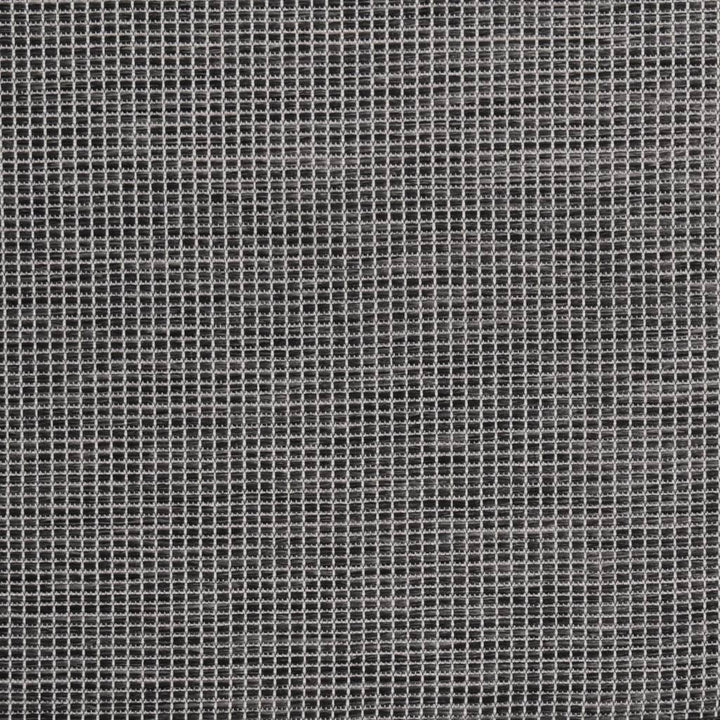 fladvævet udendørstæppe 100x200 cm grå