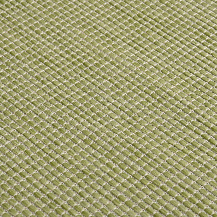 fladvævet udendørstæppe 120x170 cm grøn