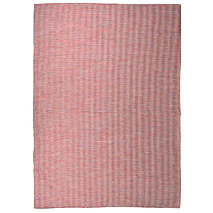 fladvævet udendørstæppe 200x280 cm rød