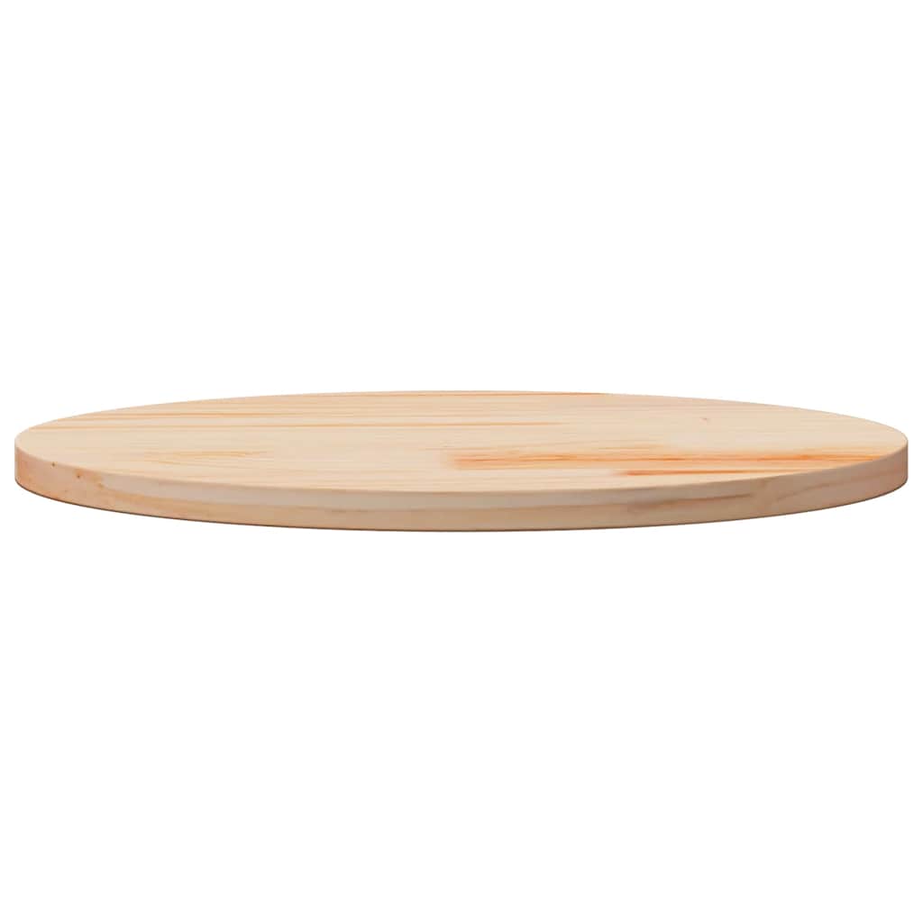 bordplade Ø50x2,5 cm massivt fyrretræ