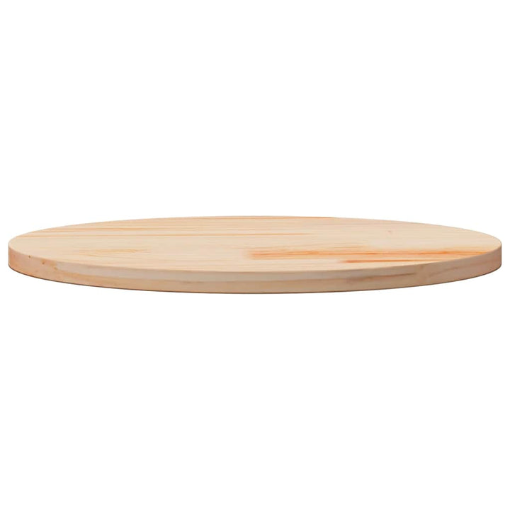 bordplade Ø50x2,5 cm massivt fyrretræ