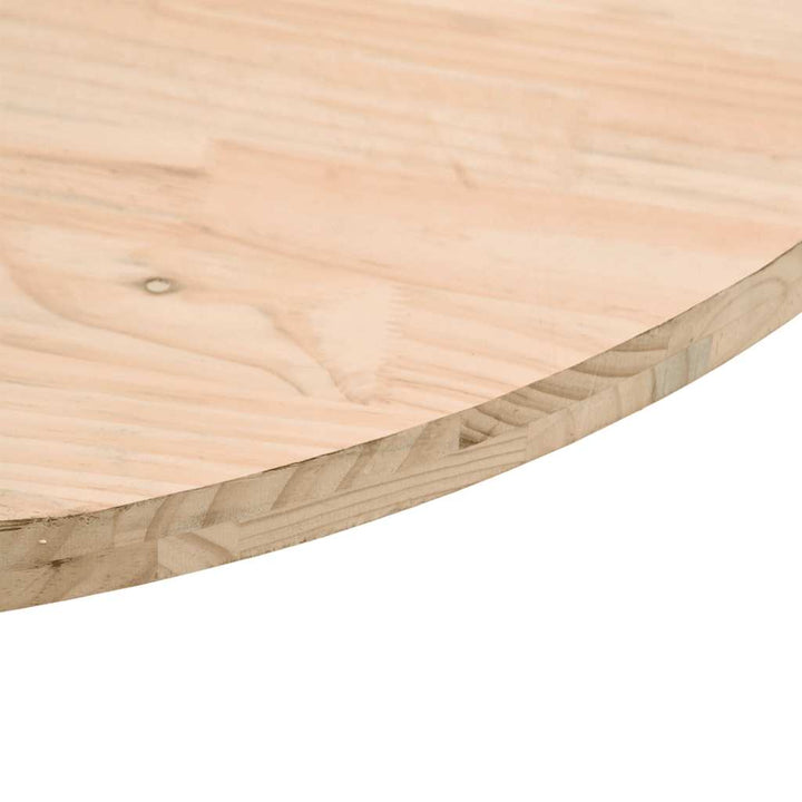 bordplade Ø50x2,5 cm massivt fyrretræ