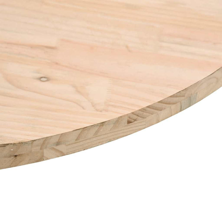 bordplade Ø70x2,5 cm massivt fyrretræ